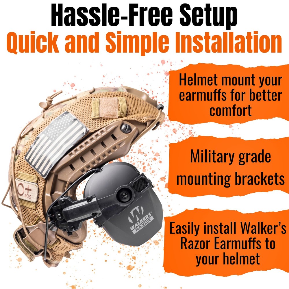 ARC Rail Adapter 360° Rotation for Walker Razor Thin Tactical Headset