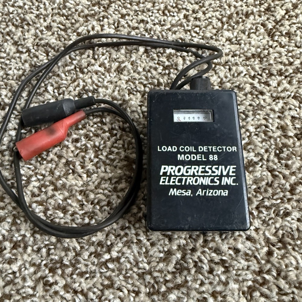 Vintage Progressive Electronics Model 88 Load Coil Detector Telecom Tester
