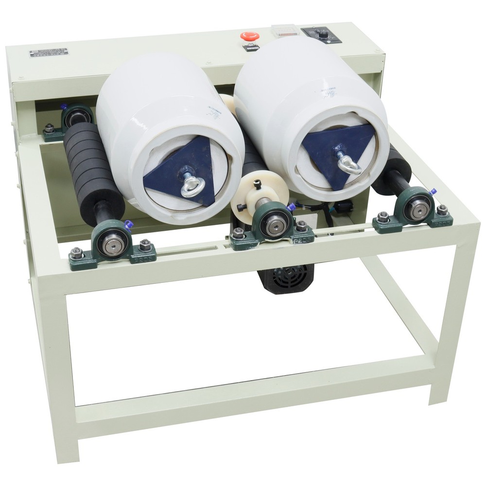 Ceramic Grinding Machine Horizontal Ceramic Ball Mill 220V 5L*2 Ceramic Mill Jar