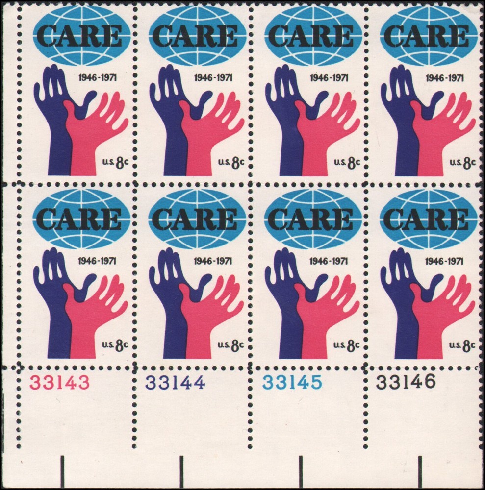 US #1439 MNH plate block