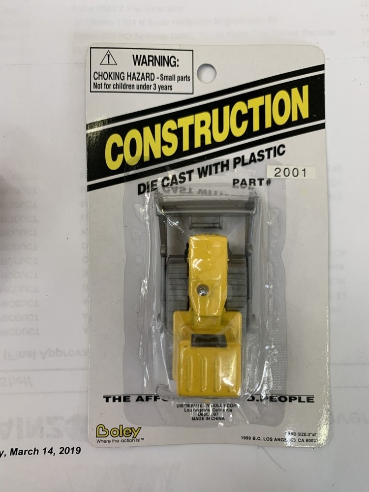 Boley 2001 Die-Cast Bulldozer