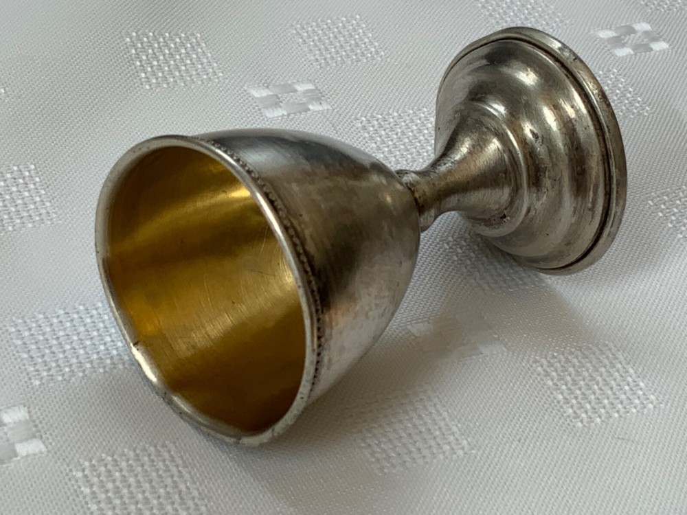 Antique Russian 875 Solid Silver Gilded - Mug appx 26 Gr