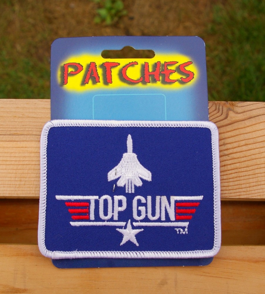 Top Gun Jet Logo 3 5/8" Embroidered Patch by Eagle Emblems Inc.