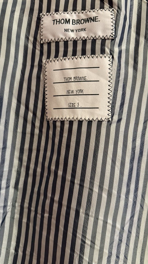 Thom Browne grey wool kilt skirt, size3