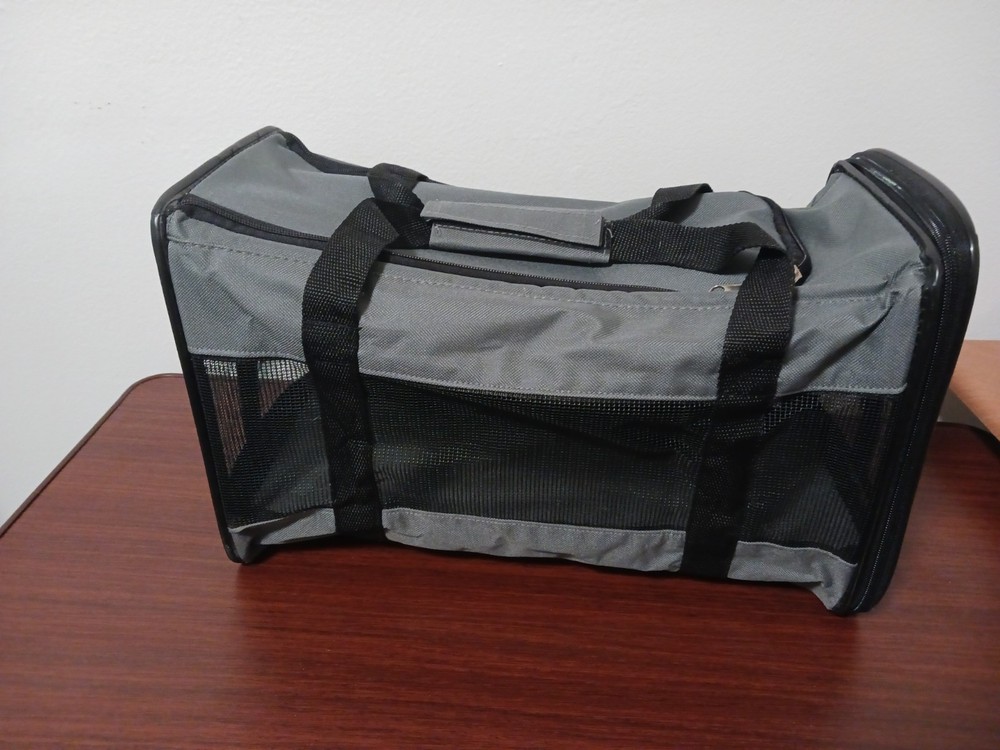 Small New Pet Carrier Gray.
