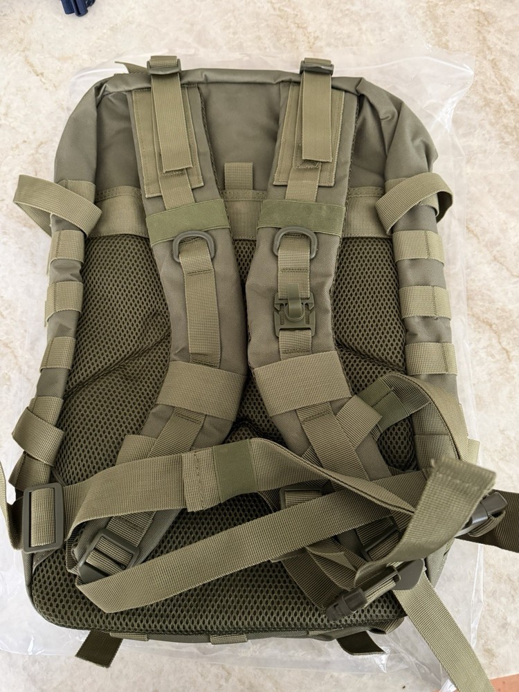 USCCA Military Green Tactical Backpack Adjustable Straps Multi Pocket