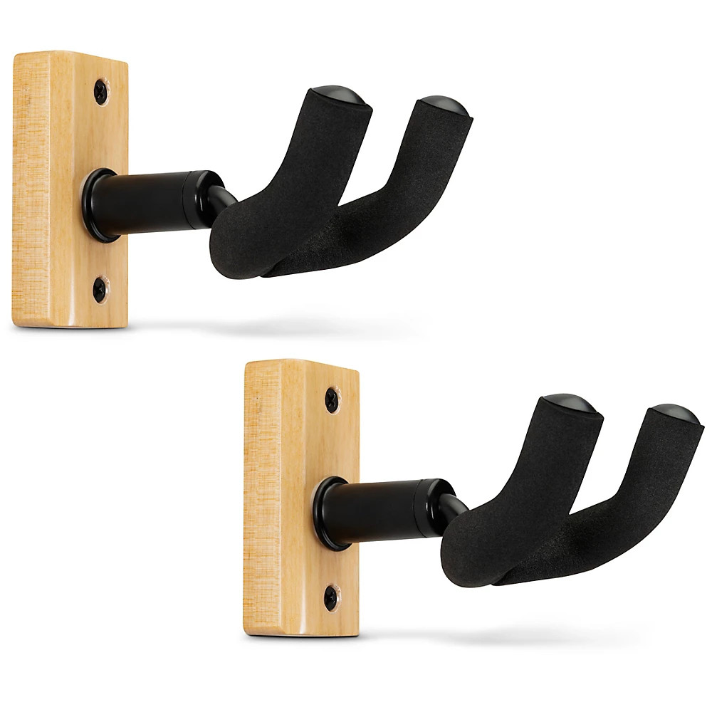 Proline Proline Solid Wood Ukulele/Mandolin Wall Hanger - Natural, 2-Pack