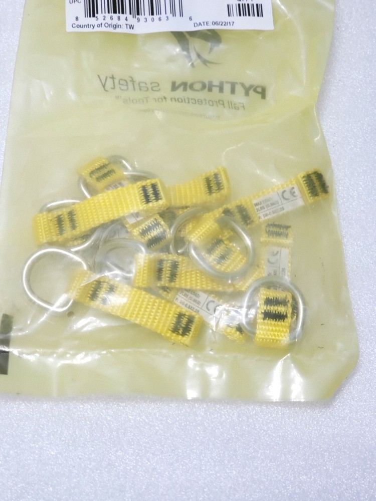 3M Python 1500003 Safety D-Ring Attachment Point .500" X 2.250" 10 Pk. N£W