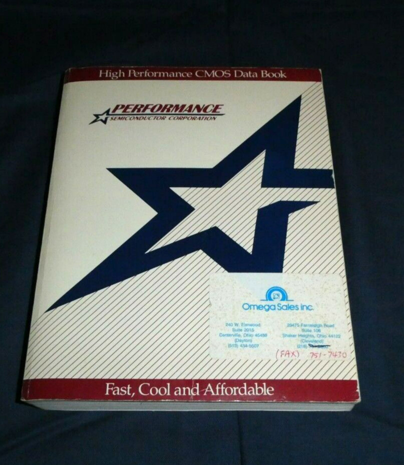 Performance Semiconductor CMOS Databook 1989
