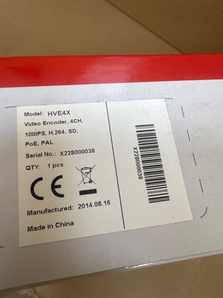 Honeywell HVE4X video encoder