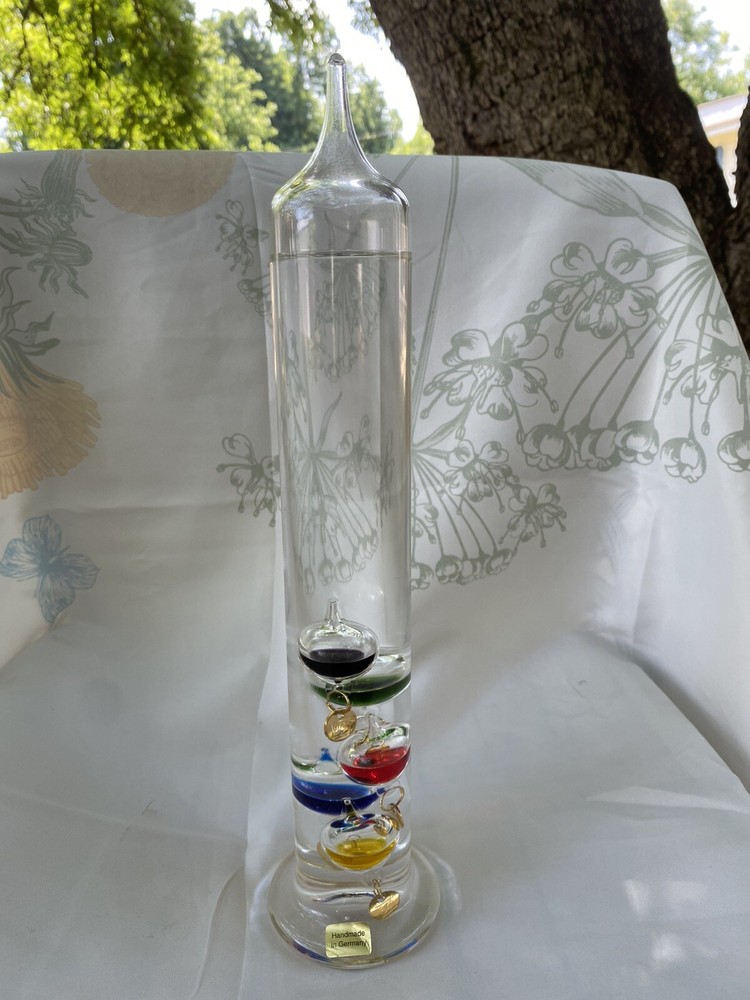 Glass Free Standing Floating Thermometer