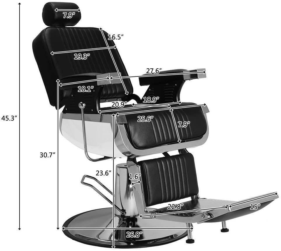 Modern All Purpose Recline Hydraulic Barber Chair Heavy Duty Beauty Salon New