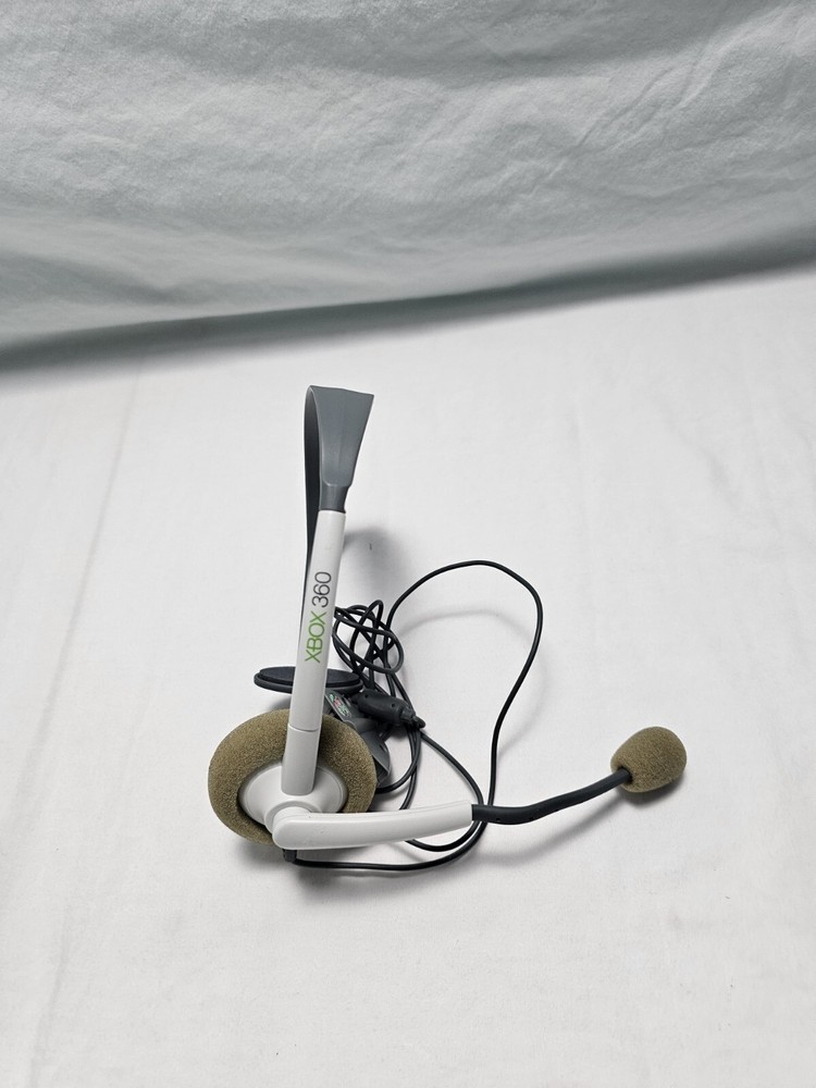 Microsoft Xbox 360 Communicator White/Gray Headband Headset