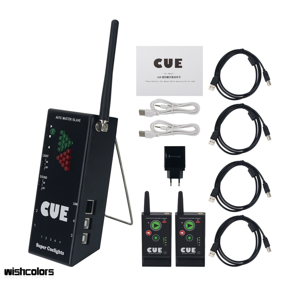 Super Cuelight Presenter Remote 1 Receiver & 2 Transmitters for Presentation PPT