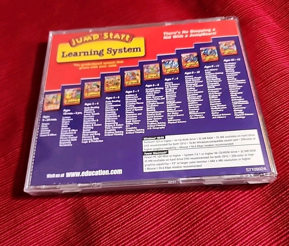 Jump Start 2nd Grade Users Guide PC CD ROM Computer game Windows 2 Deluxe