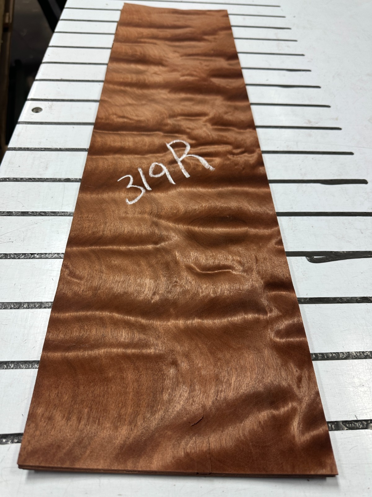 Pommele Sapele Raw Wood Veneer 2 sheets 27'' x 7'' 319R