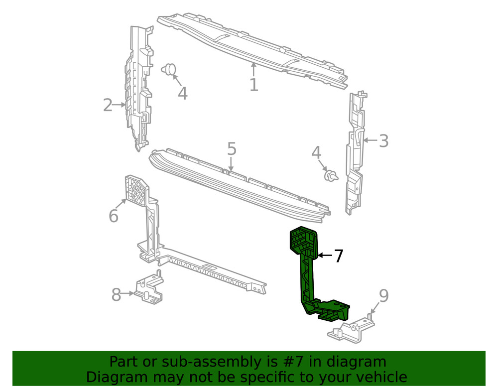 Genuine GM Support Bracket 84762897