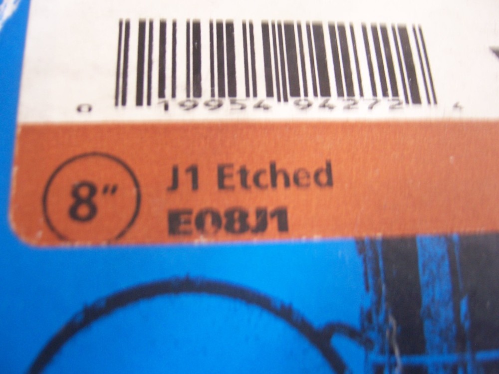 8" Evans E08J1 J1 Etched Single Ply Drumhead