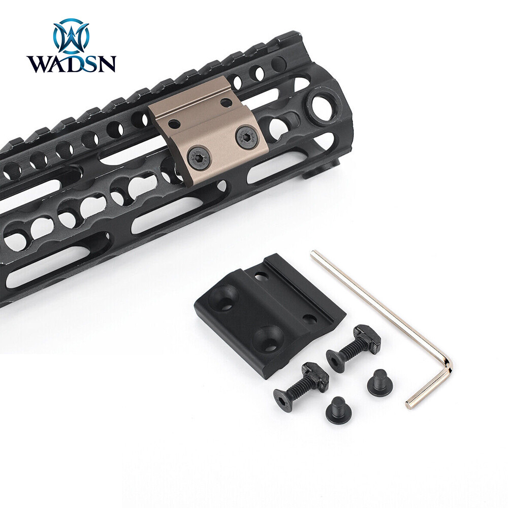 Airsoft Keymod MLOK Flashlight Offset Mount Base for M300 M600 M600DF flashlight