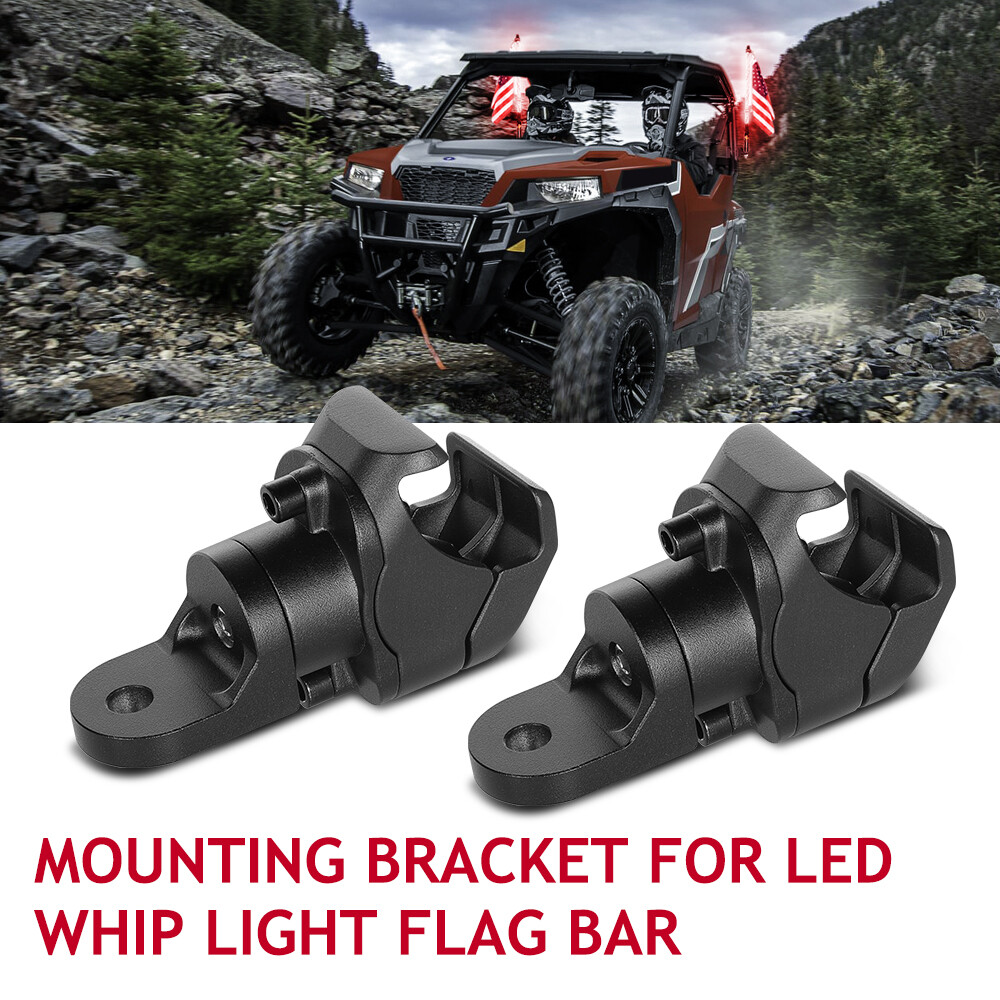 For CFMOTO UFORCE 600 1000 UTV LED Whip Light Mount Clamp Pro-fit Cage SXS CNC