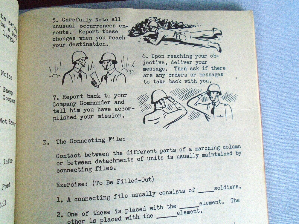 Camp Crowder, MO, 1943 Basic Notes book