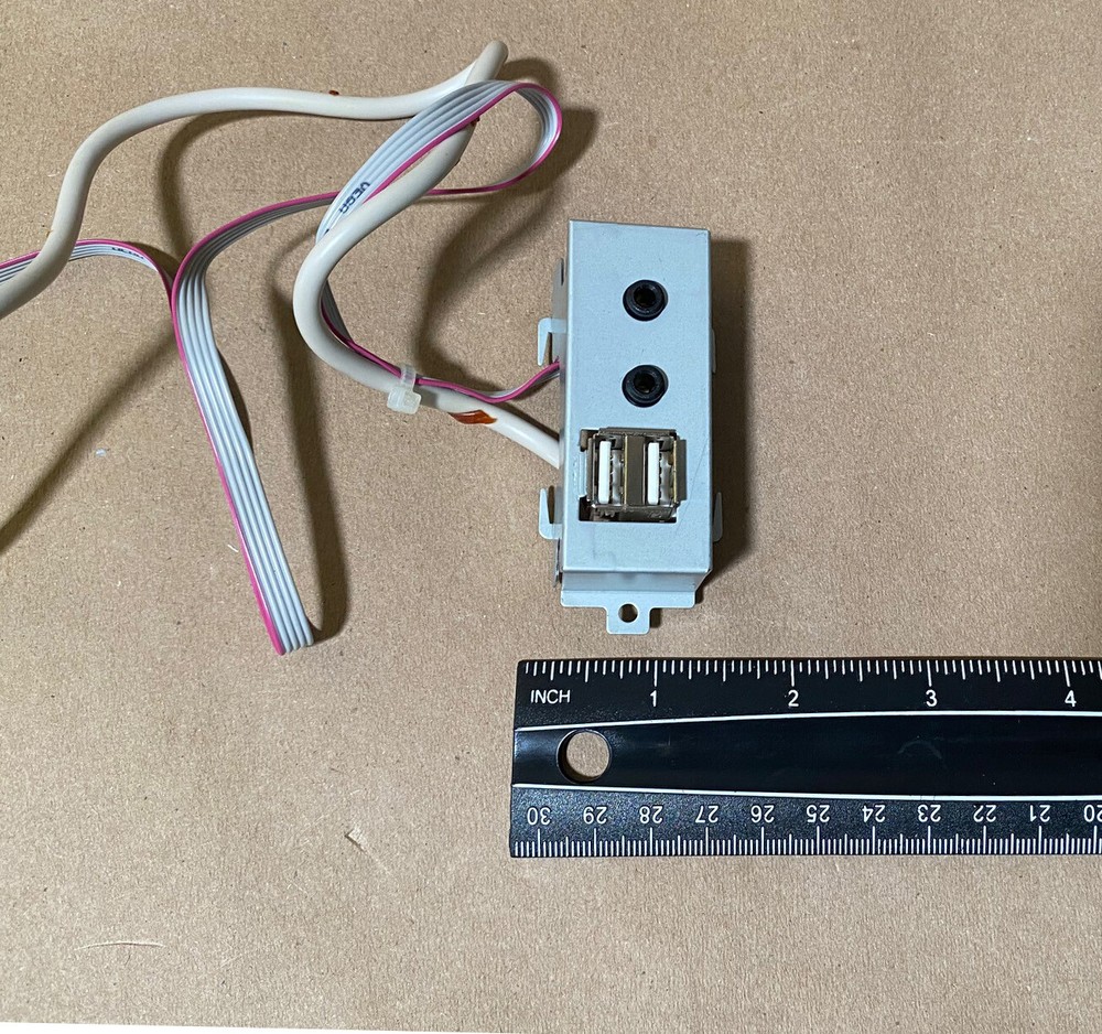 New PC Tower Case Front Panel MIC/Audio Out, 2x USB Ports PCB Connectors/Cable