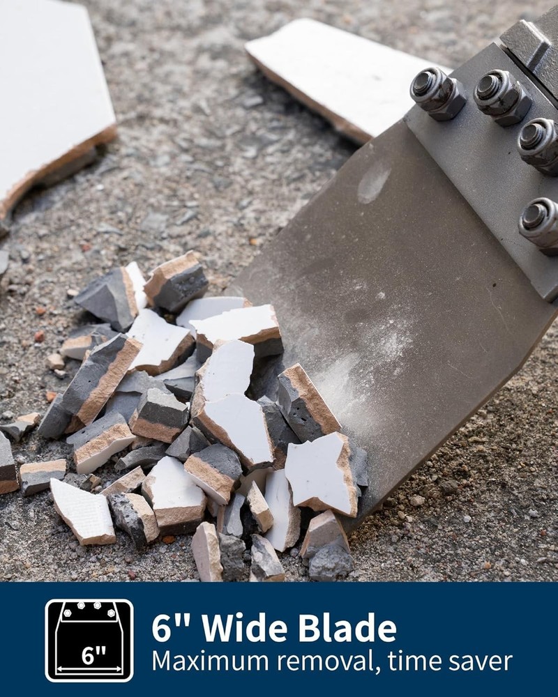 6" SDS Max Floor Scraper Thinset Chisel Bit Rotary Hammer Tile Removal Tool