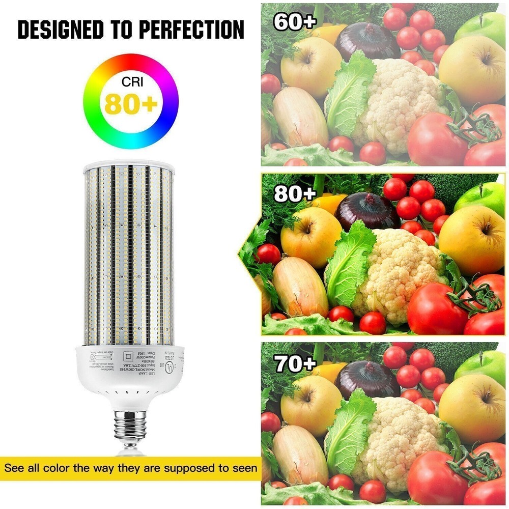 250W LED Corn Light Bulb E39 Mogul Base Bulbs Warehouse Workshop Lighting 5000K