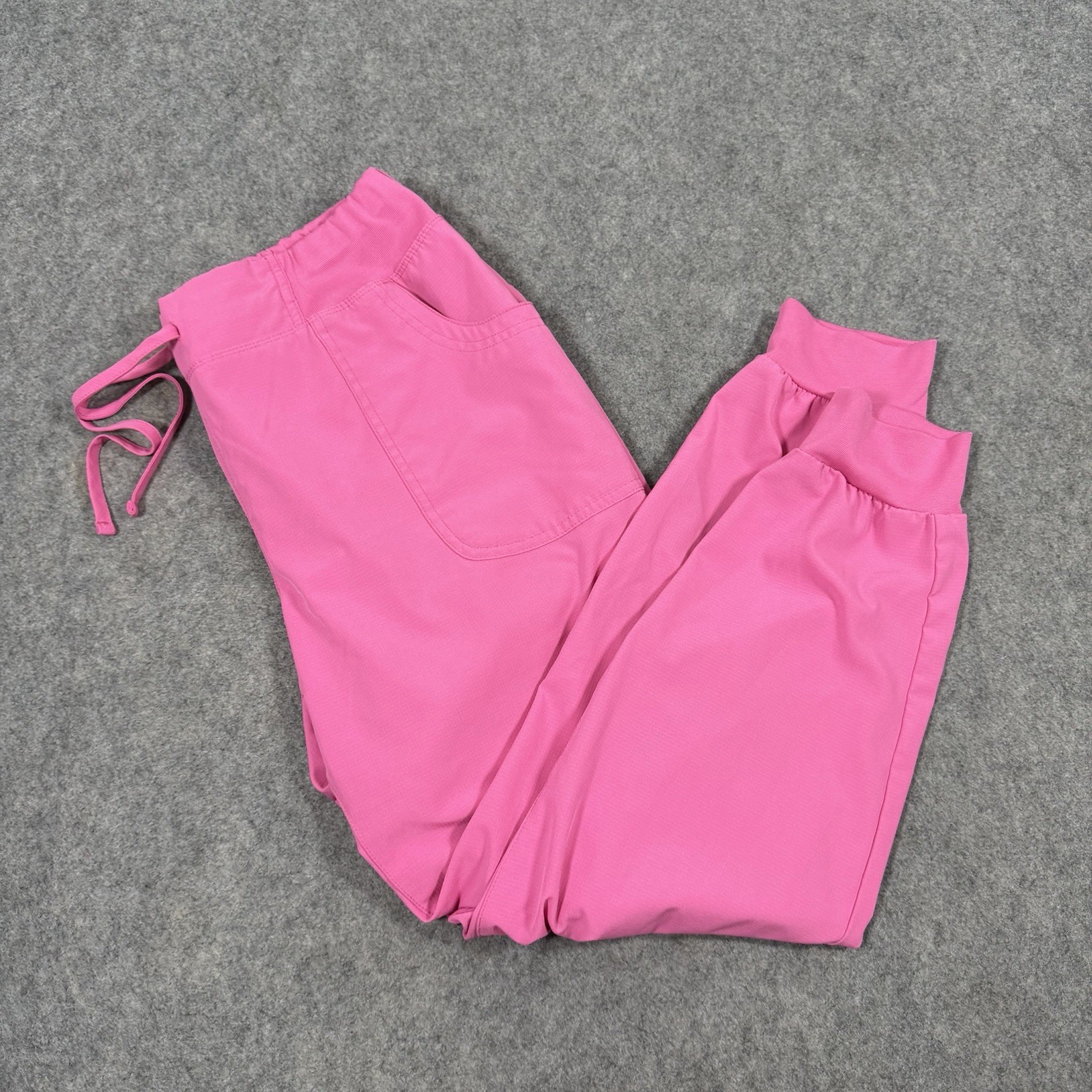 Heart Soul Scrubs Pants Women's Size Large Petite (Actual Fits W34xL29) Hot Pink