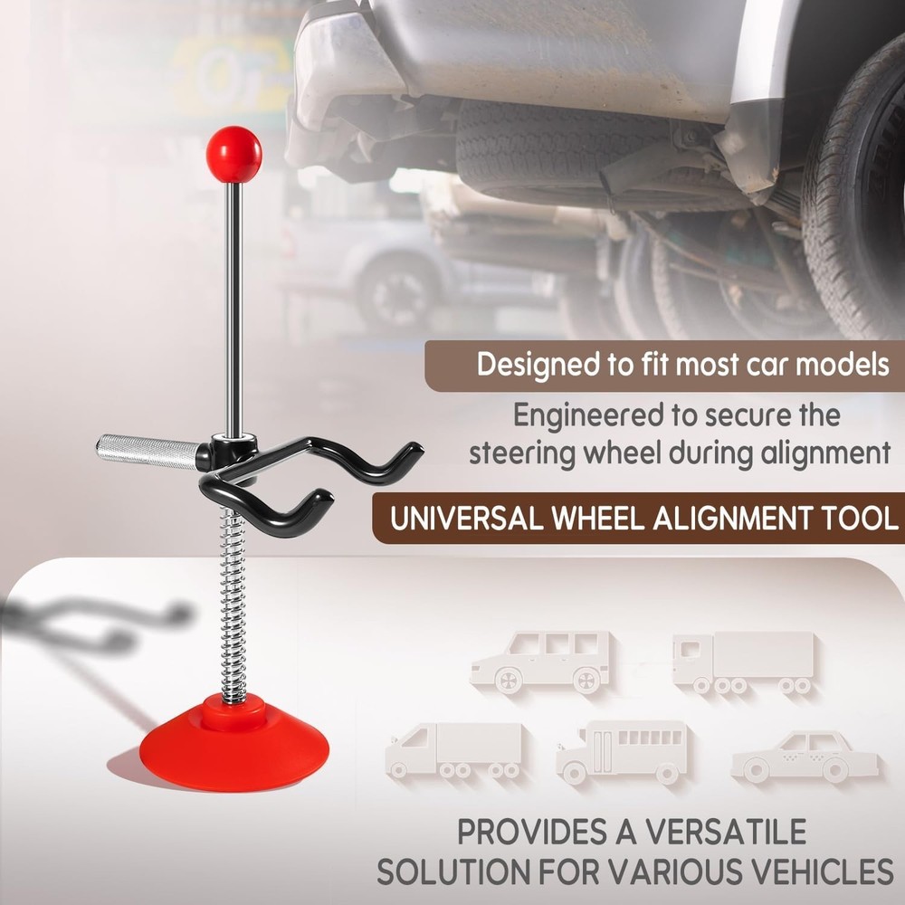 Adjustable Steering Wheel Lock Tool for Car Truck Van Universal Alignment Secure