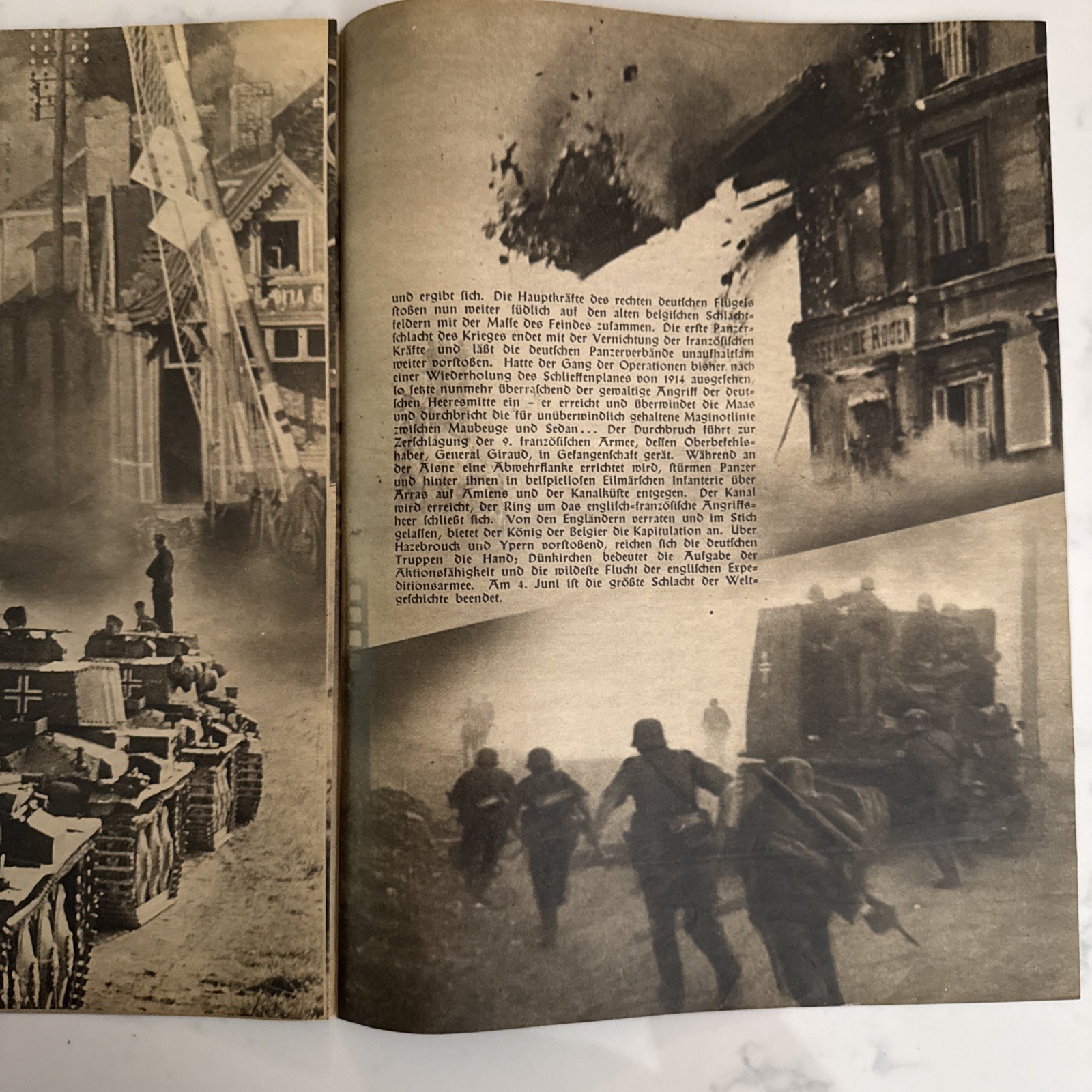 German 1941 WWII Propaganda Illustrierter Film-Kurier Program Sieg im Westen