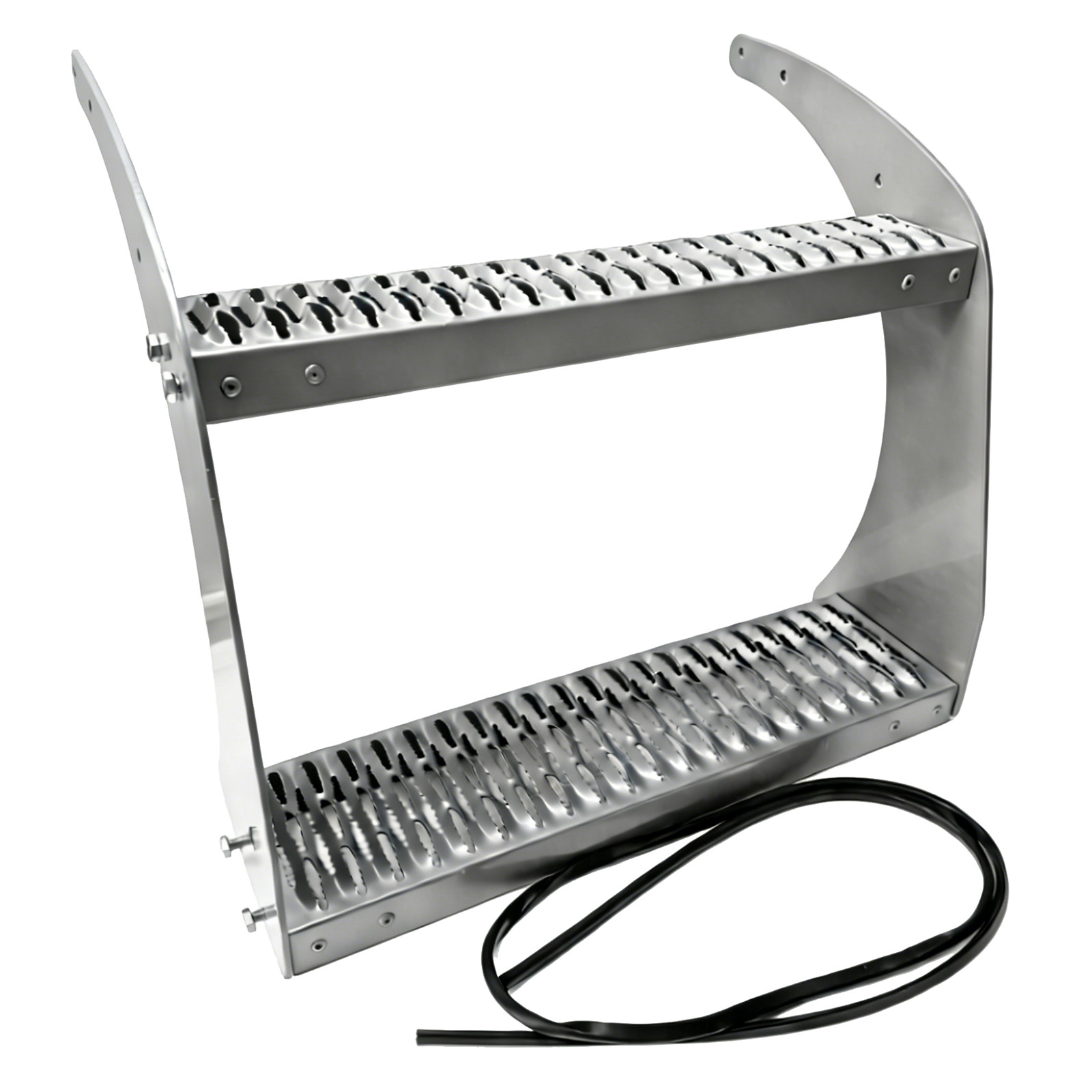 Top & Bottom 26" Fuel Tank Step w/ Bracket Aluminum For Peterbilt 579 All Models