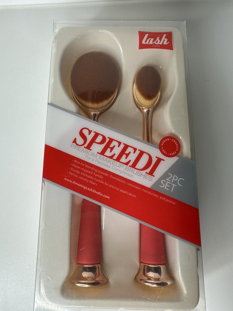 premium makeup brushes.2pc Set. Speedi, For A Flawless Complexion