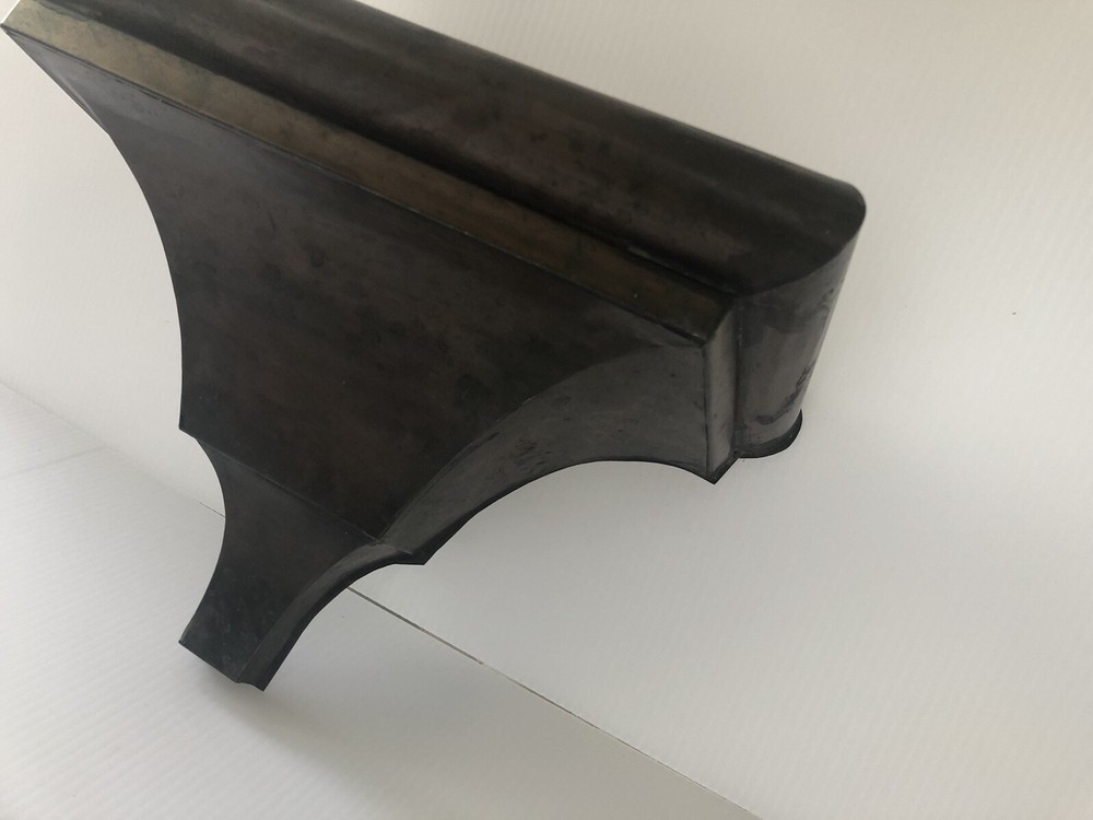 Vintage Architectural Distressed Tin Shelf.