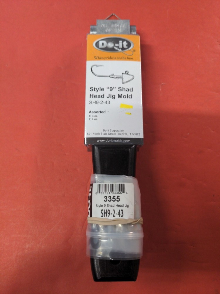 3355-Style "9" Shad Head Jig Mold-SH9-2-43