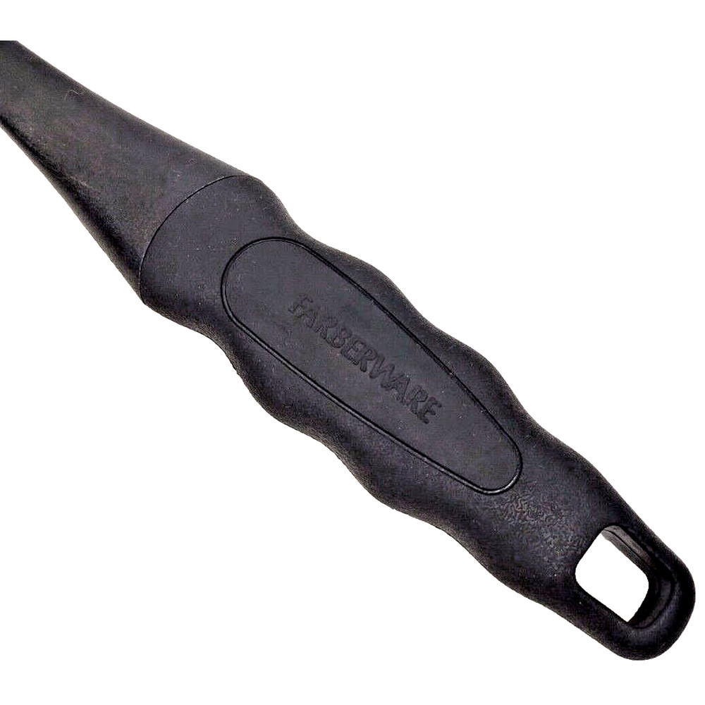 Farberware Black Solid Nylon Spoon Ladle Soft Grip 14" Long