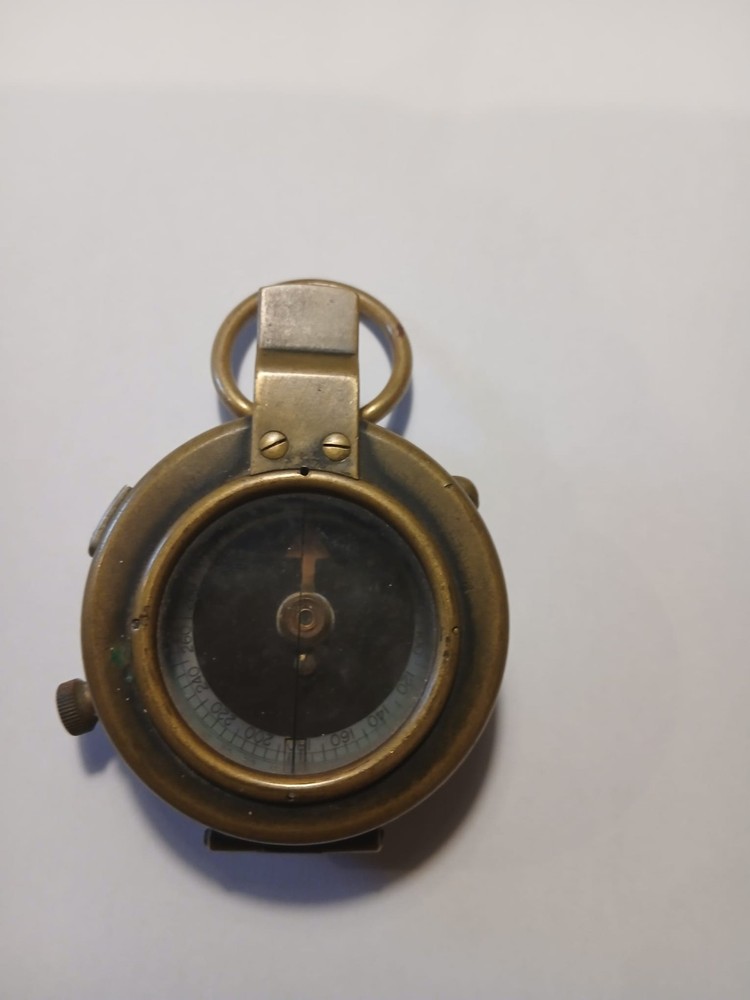 WW1 BRITISH ARMY PRISMATIC COMPASS DATED 1917