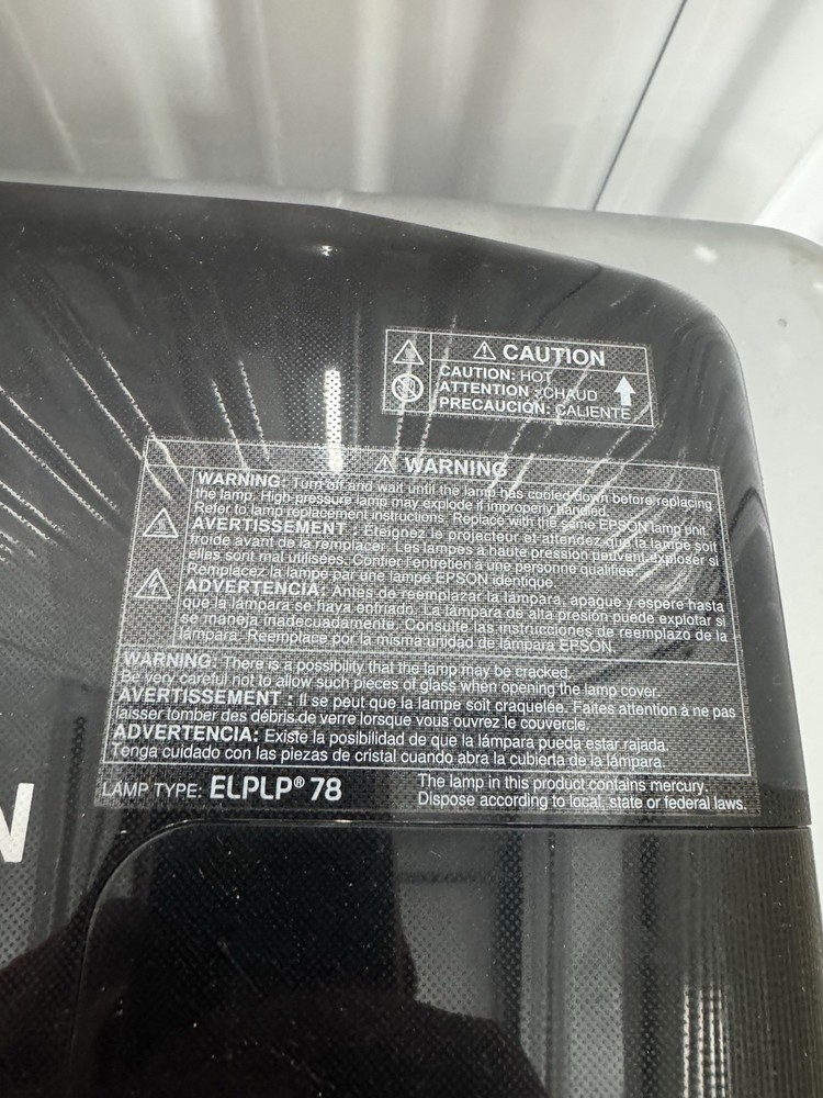 Epson LCD Projector EX7235 H654A Untested SKU:C