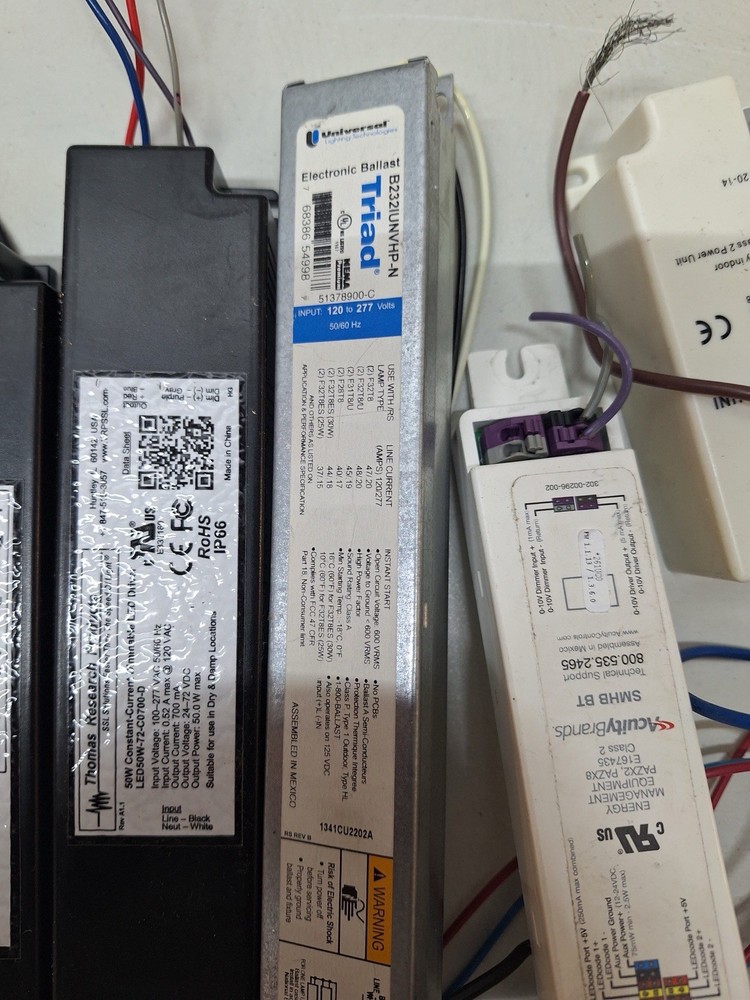 Mixed Lot LED Drivers & Electronic Ballasts — Untested / As-Is