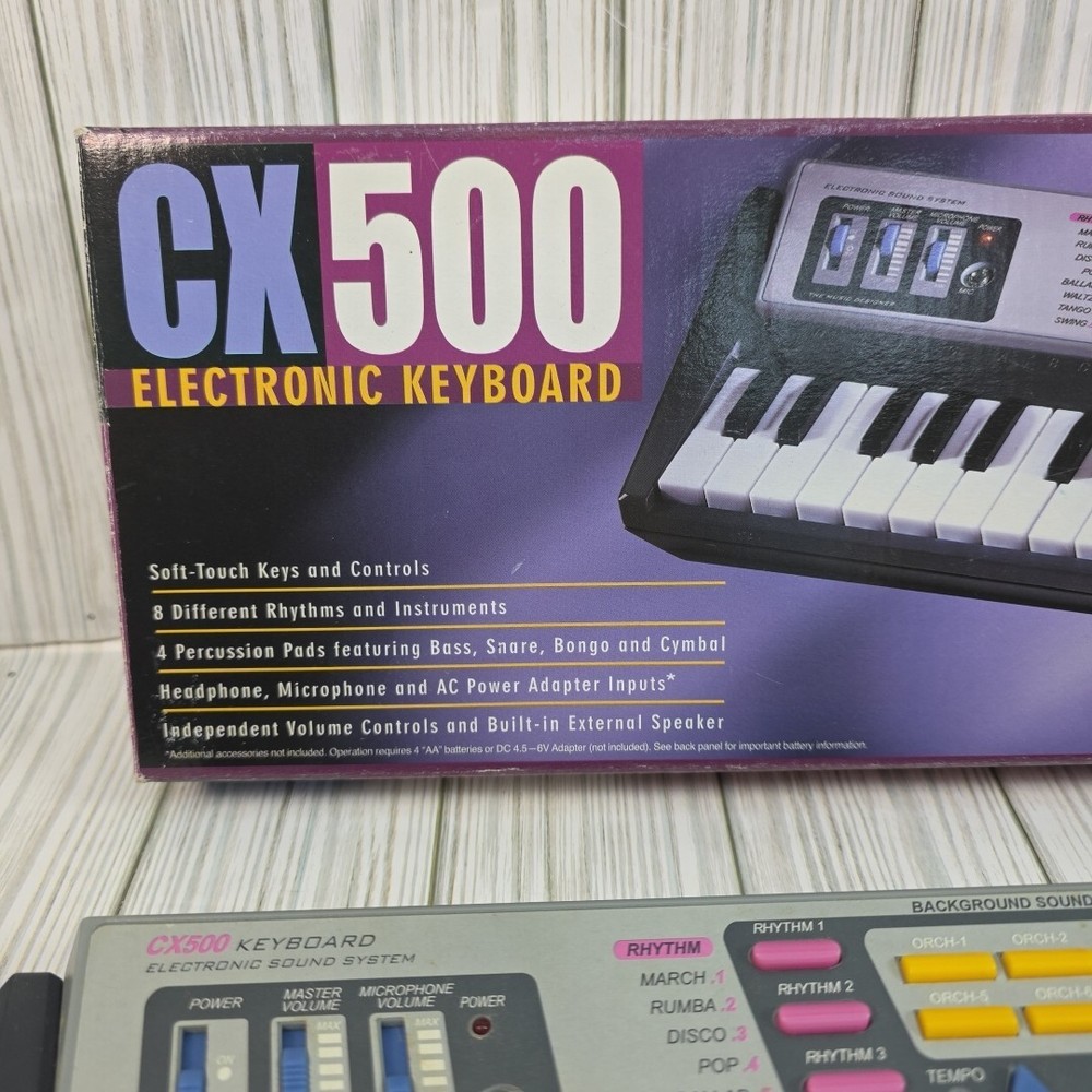 CX 500 Electronic Keyboard Soft Touch Keys Music Rhythms Instruments Percussion