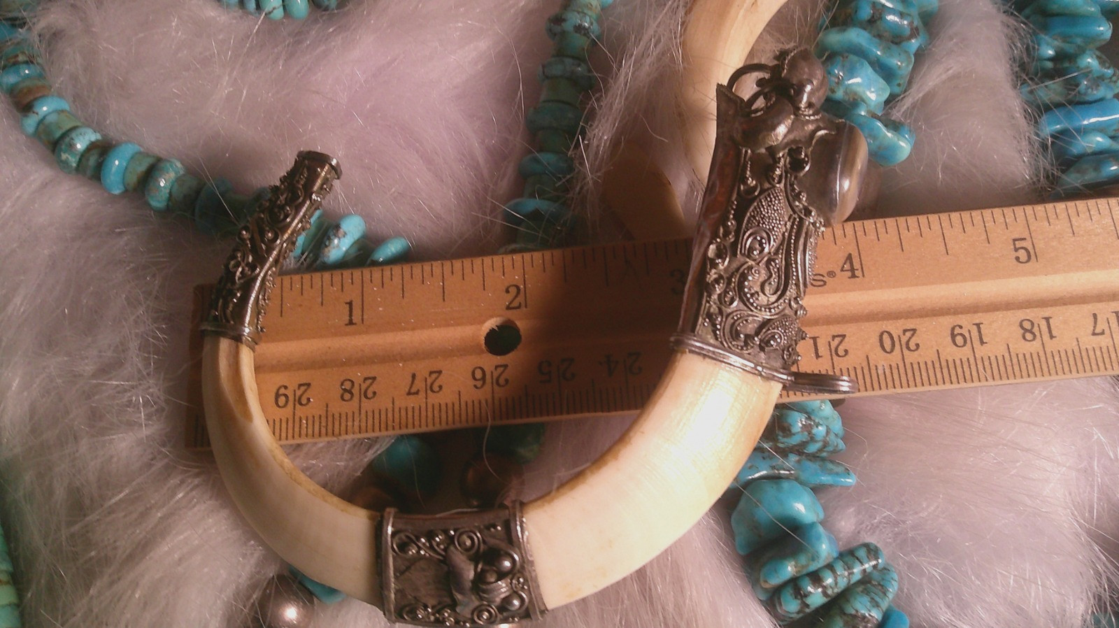 PAPUA NEW GUINEA Lot Two Necklaces SKULL Boar Tusks