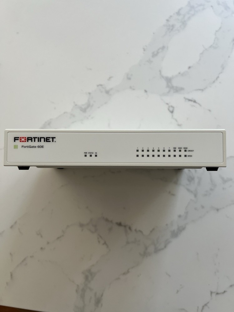 Fortinet Fortigate-60E FG-60E Network Security Firewall With AC Cable Tested