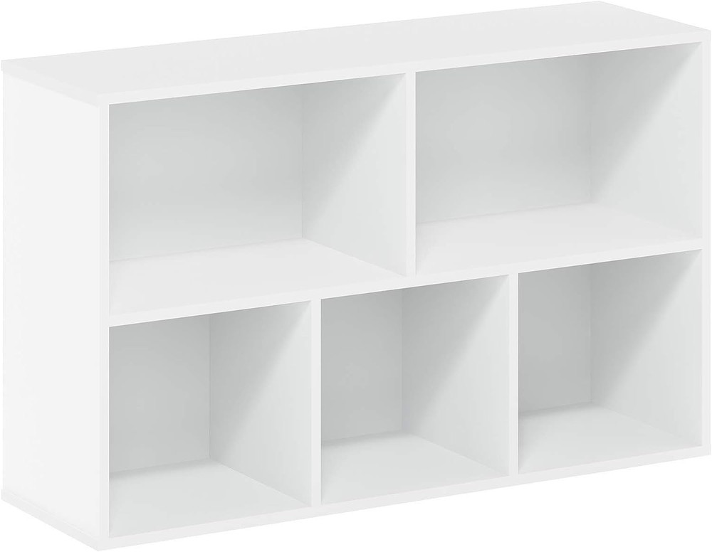 Luder Bookcase / Book / Storage , 5-Cube, White