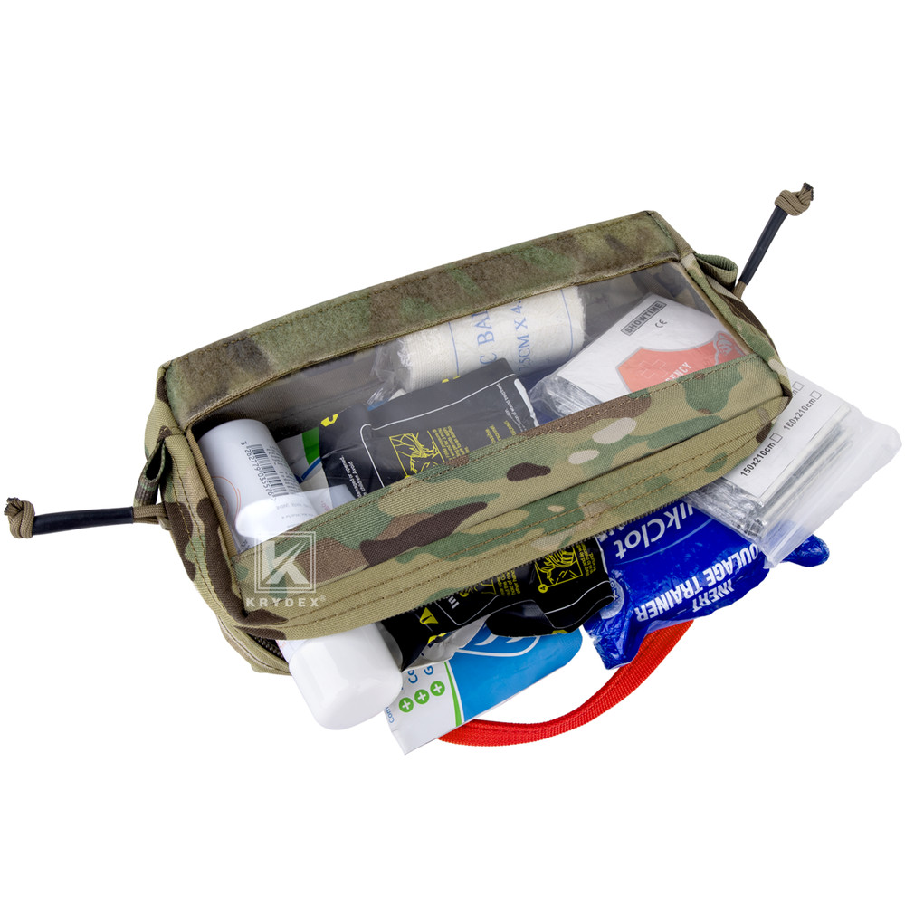 KRYDEX Clear Top Insert Cube Organizer Hook Back Packing Travel Backpack Small