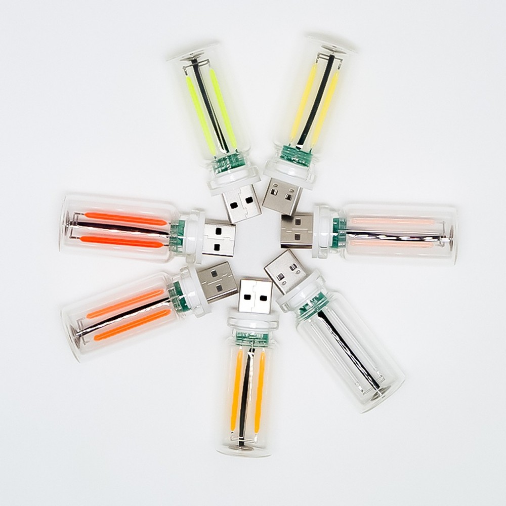 1PCS Purple Touch Control Car USB LED Light Atmosphere Night Light Dimmable New