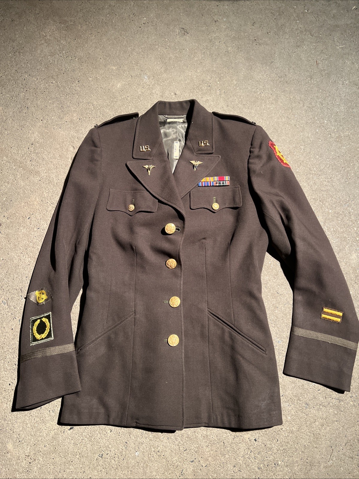 WW2 US Army Nurse Women’s Uniform Lieutenant ETO Named (FF453