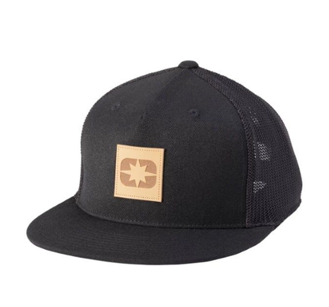 Polaris Leather Patch Cap, Black | 2833129