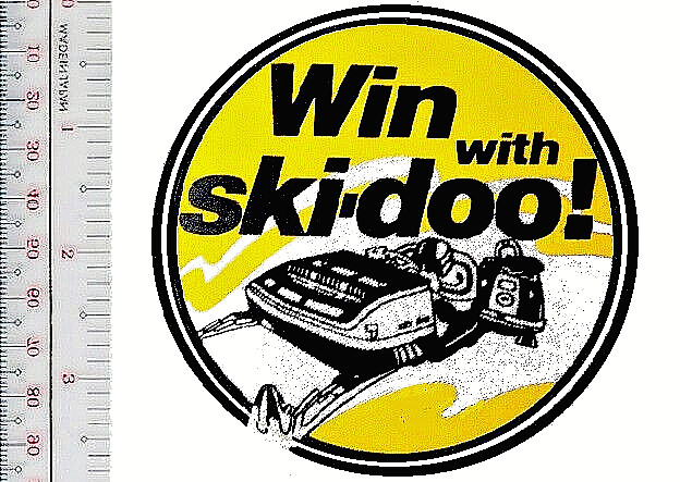 Snowmobile Ski-Doo Bombardier Win With Ski-Doo 1970s Patch NO TARIFF