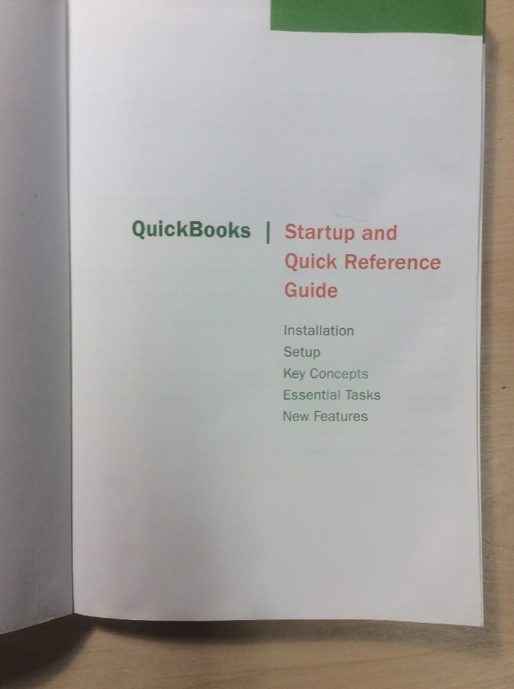 Intuit QuickBooks 2008 Startup And Quick Reference Guide BooksByDecade.com