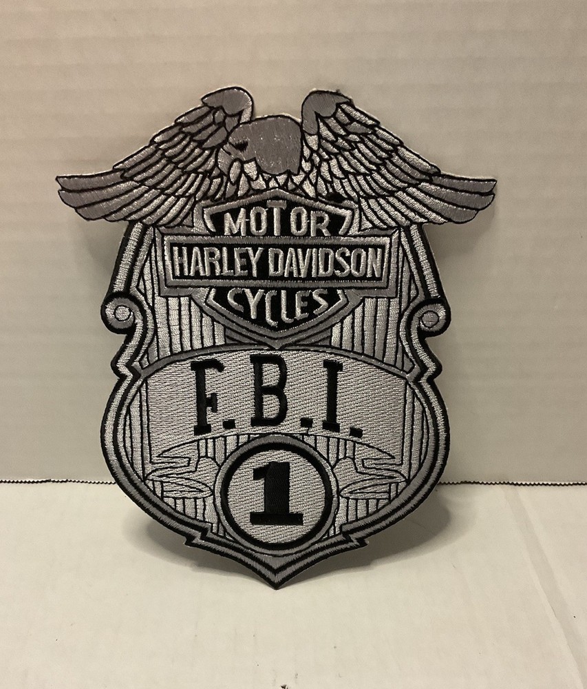 Rare Harley Davidson FBI Patch